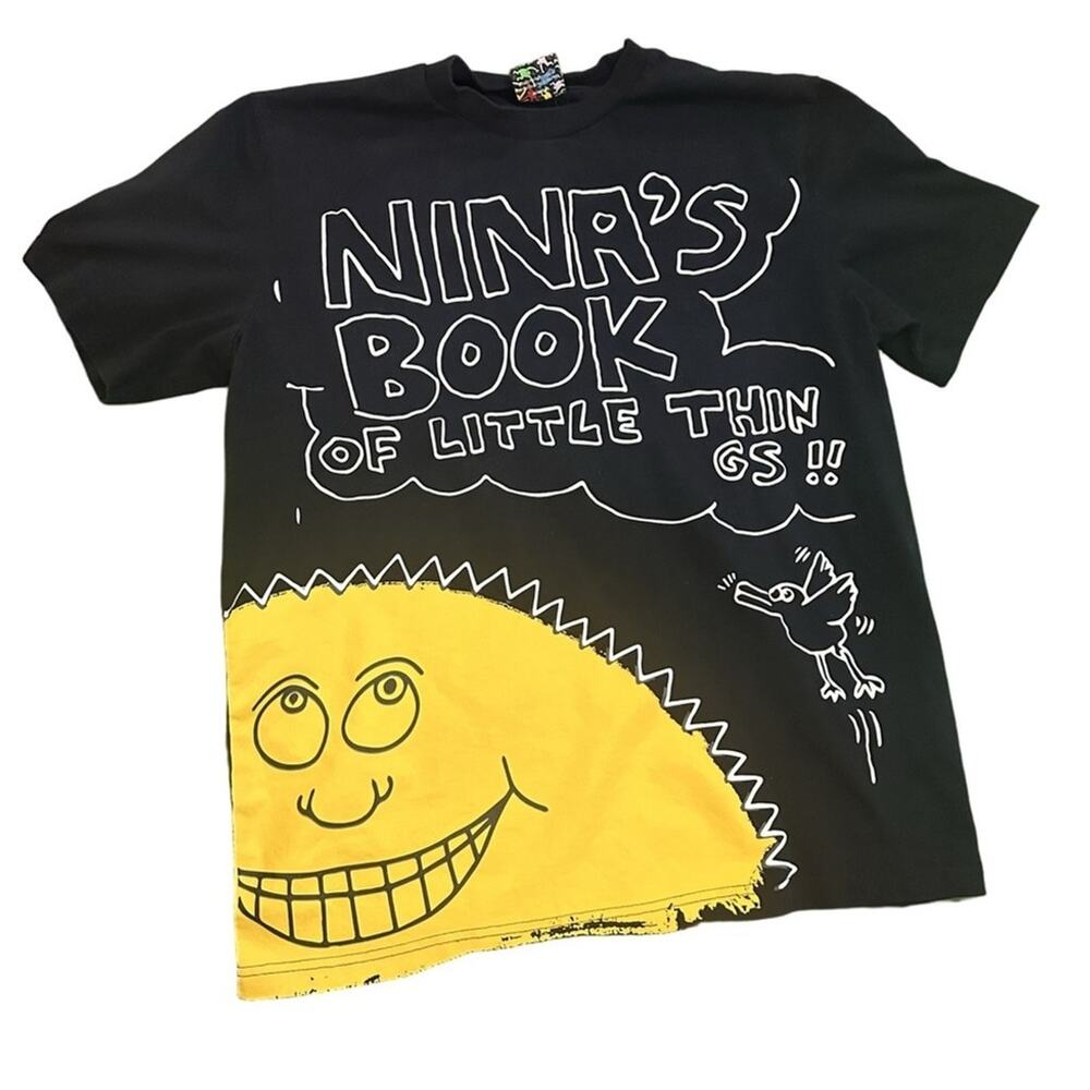 Keith Haring x Shoe Palace Nina's Book Black and Yellow T-Shirt